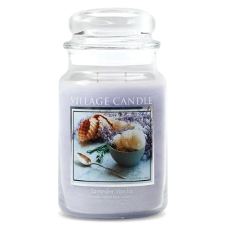 Village Candle - vonná svíčka Lavender Vanilla (Levandule a vanilka) 602 g