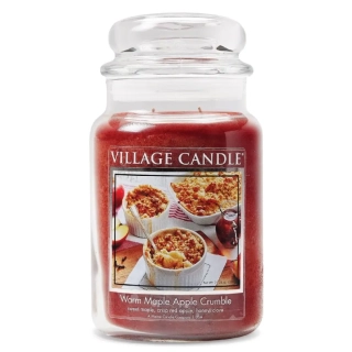 Village Candle - vonná svíčka Warm Maple Apple Crumble (Jablečný javorový koláč) 602 g